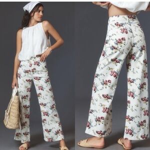 Anthropologie Rolla’s sailor floral jeans